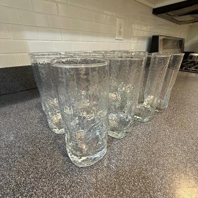 12 tall drinking glasses