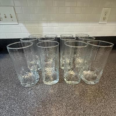 12 tall drinking glasses