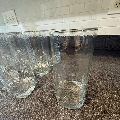 12 tall drinking glasses