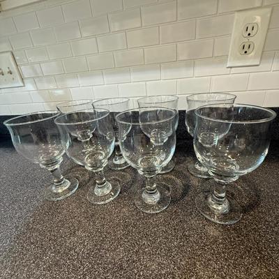 8 glass water goblets