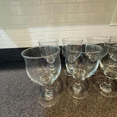 8 glass water goblets