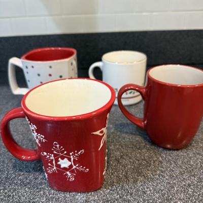 4 holiday mugs