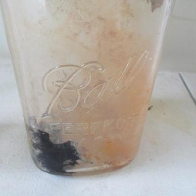 Vintage Bottles & Tray 1923-1933 Ribbed Square Jar Vintage 1940's Pepsi Cola Bottle Duraglass (G)