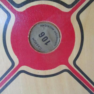 80's Carrom Checkers Backgammon Shuffle Game Board (G)