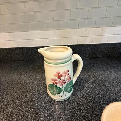 Pretty pitcher and bowl