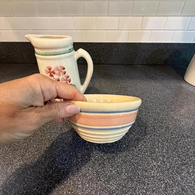 Pretty pitcher and bowl