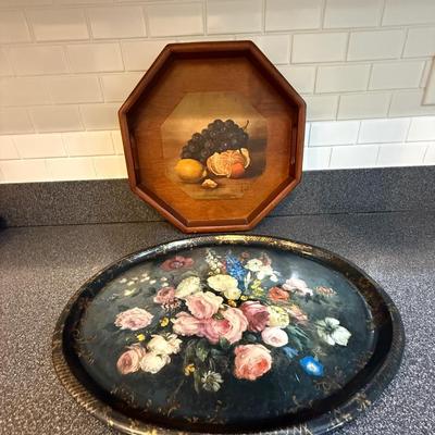 Two pretty trays