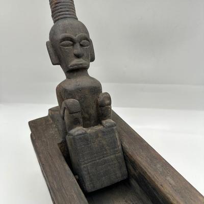 Vintage Indonesian Wooden Betel Nut (areca nut) Pestle Box