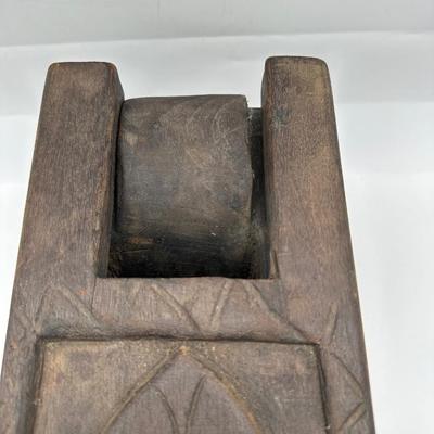 Vintage Indonesian Wooden Betel Nut (areca nut) Pestle Box