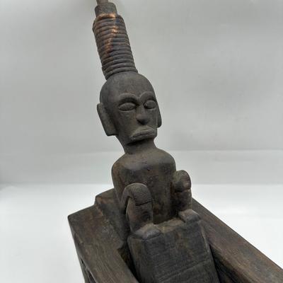 Vintage Indonesian Wooden Betel Nut (areca nut) Pestle Box