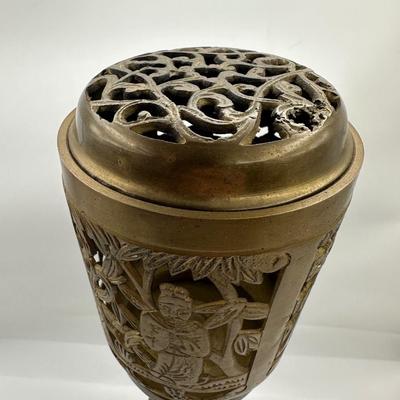 Vintage Chinese Brass Incense Burner