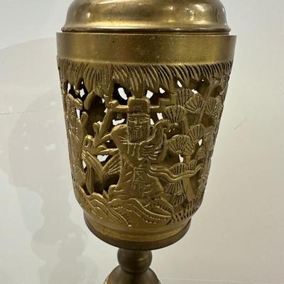 Vintage Chinese Brass Incense Burner