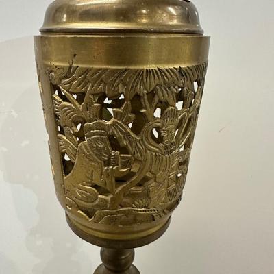 Vintage Chinese Brass Incense Burner