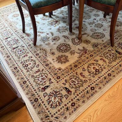 Welbourne ivory and beige rug 7.7 x 10.6
