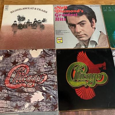 Lot of 16 Classic Rock Vinyl LPs – Chicago, Buffalo Springfield, Blood Sweat & Tears, Byrds, More!