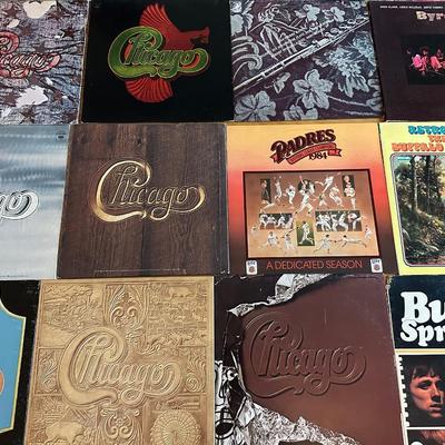 Lot of 16 Classic Rock Vinyl LPs – Chicago, Buffalo Springfield, Blood Sweat & Tears, Byrds, More!