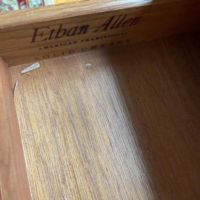 Ethan Allen 2 drawer side table