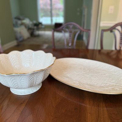 Lenox bowl and platter