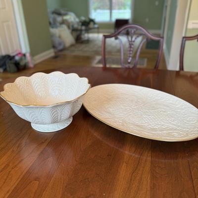 Lenox bowl and platter