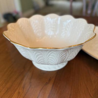 Lenox bowl and platter