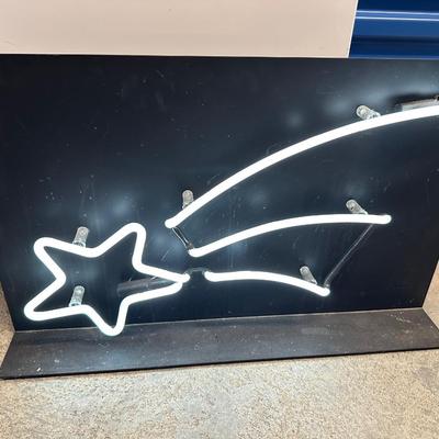 Shooting Star - Metal & Neon - By Eric Ehlenberger