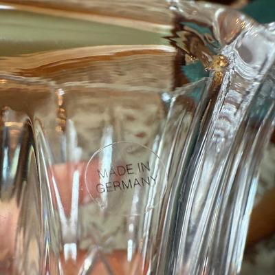 Two crystal vases