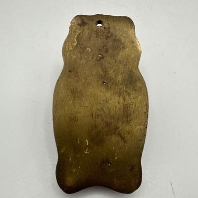 Brass Owl Paper Clip Letter Holder
