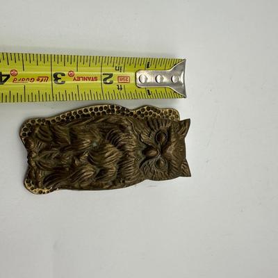 Brass Owl Paper Clip Letter Holder