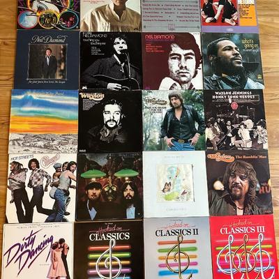 Record Lot Waylon Jennings, Chicago, Marvin Gaye