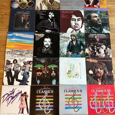 Record Lot Waylon Jennings, Chicago, Marvin Gaye