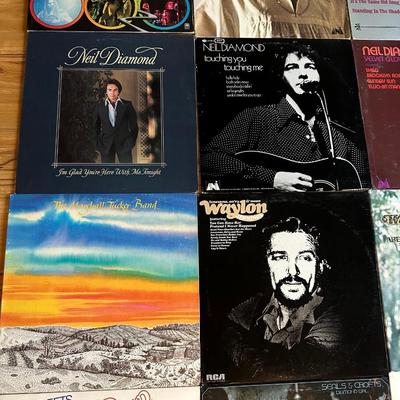 Record Lot Waylon Jennings, Chicago, Marvin Gaye