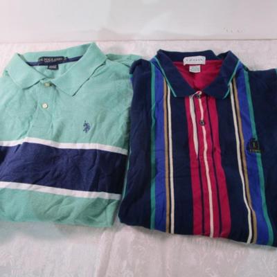 2 men's polo shirts, short-sleeved, size 4XL