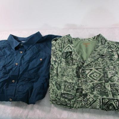2 men's shirts, short-sleeved, size 4XL