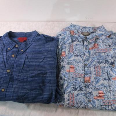 2 men's shirts, short-sleeved, size 4XL
