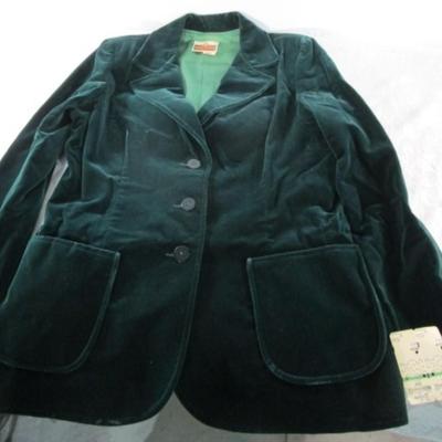 Vintage Koret of California velvet women's jacket, labeled size 14