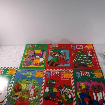 7 Christmas coloring books