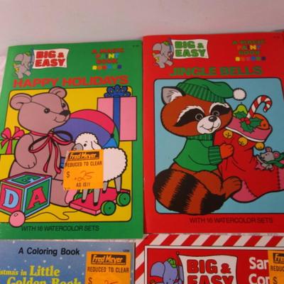7 Christmas coloring books