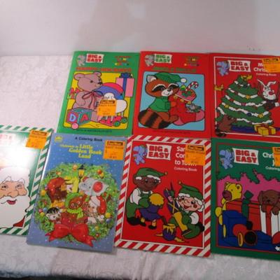 7 Christmas coloring books