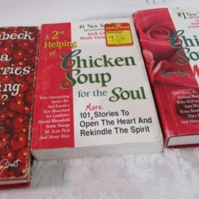 2 Chicken Soup books & 1 Erma Bombeck book