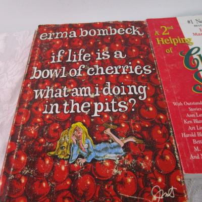 2 Chicken Soup books & 1 Erma Bombeck book