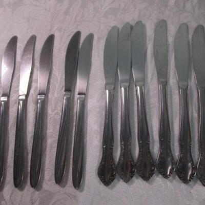 12 Unmatched knives