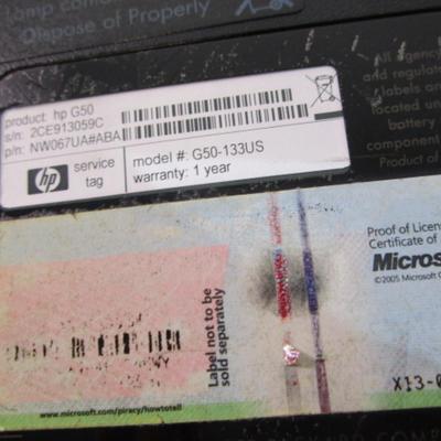 HP laptop Model, G50-33 US, 4 GB RAM, 120 GB