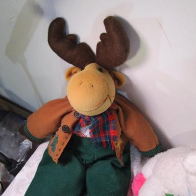 Stuffed animals and 2 Ty Teenie Weenie Boo's