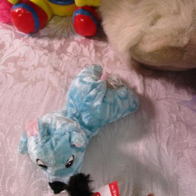 Stuffed animals and 2 Ty Teenie Weenie Boo's