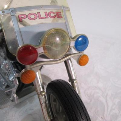 Talking toy police motorcycle, Thomas talking train
