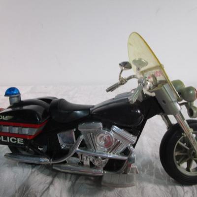 Talking toy police motorcycle, Thomas talking train