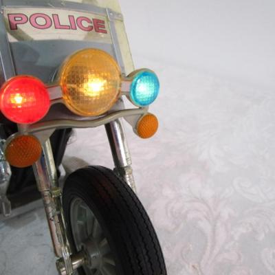 Talking toy police motorcycle, Thomas talking train