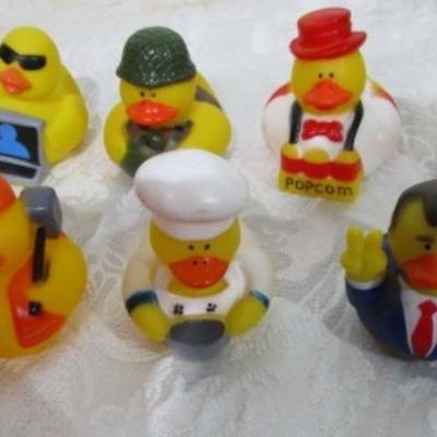 10 mini career rubber ducks