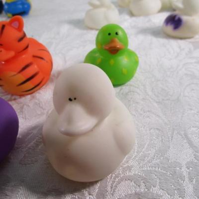 10 various rubber ducks