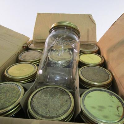 12 qt size wide mouth canning jars